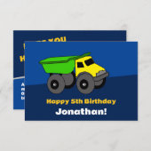 Verjaardag Kaart - Truck (Voorkant / Achterkant)