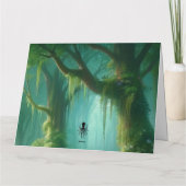 Verjaardag Kaart Unicorn Forest (Achterkant)