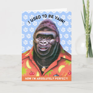 Verjaardag Kaart Vain Gorilla ontwerp.