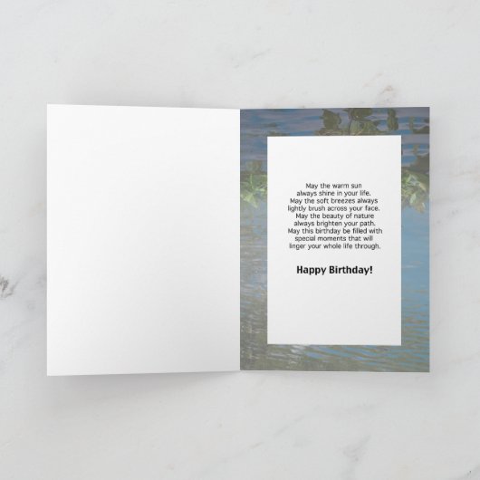 Verjaardag Kaart van broer met grote blauwe reiger (Binnen)