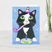 Verjaardag Kaart van Cat Lover Boy (Voorkant)