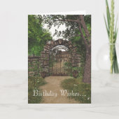 Verjaardag Kaart van de Garden Gate (Voorkant)