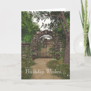 Verjaardag Kaart van de Garden Gate