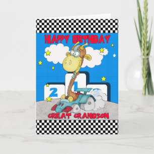 Verjaardag Kaart van de Giraffe van de achterklein