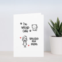 Verjaardag Kaart van de kat