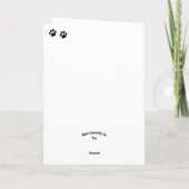 Verjaardag Kaart van de kat (Achterkant)