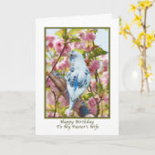 Verjaardag Kaart van de vrouw van de pastoor met b (Gele Bloem)