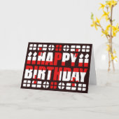 Verjaardag Kaart van Georgia Flag (Gele Bloem)