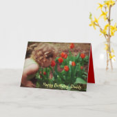 Verjaardag Kaart van het kleine meisje van papa (Gele Bloem)