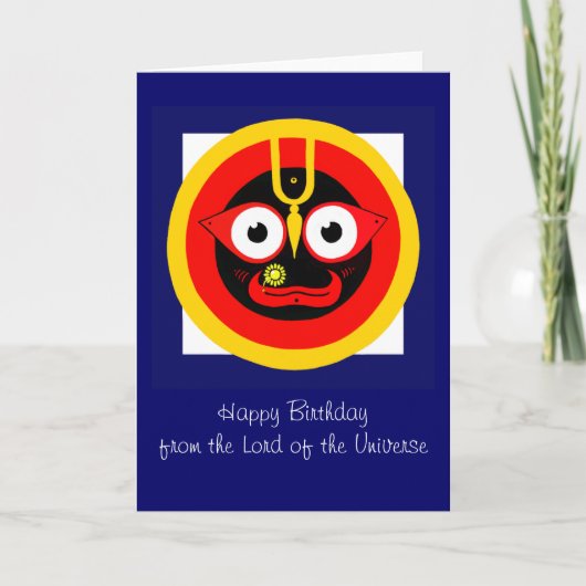 Verjaardag Kaart van Lord of the Universe (Voorkant)