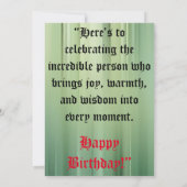 Verjaardag Kaart van mama (Achterkant)