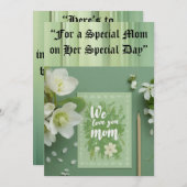 Verjaardag Kaart van mama (Voorkant / Achterkant)