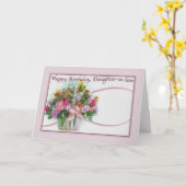 Verjaardag Kaart van schoondochter met bloemen (Gele Bloem)