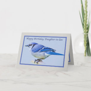 Verjaardag Kaart van schoondochter met Blue Jay Bi