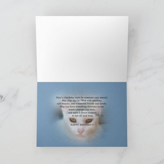 Verjaardag Kaart van schoondochter met kat (Binnen)