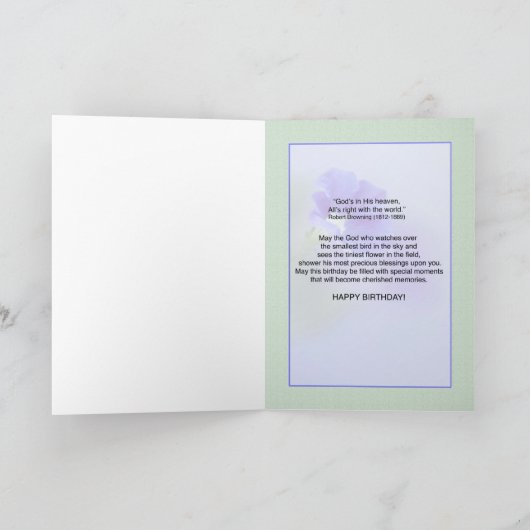 Verjaardag Kaart van schoondochter met Petunia (Binnen)