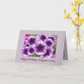 Verjaardag Kaart van schoondochter met Petunias (Gele Bloem)