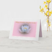 Verjaardag Kaart van schoondochter met waterlelie (Gele Bloem)