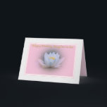Verjaardag Kaart van schoondochter met waterlelie<br><div class="desc">This lovely,  soft water lily image radiates peace and content and is perfect for wishing someone special a happy birthday.</div>