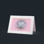 Verjaardag Kaart van schoondochter met waterlelie<br><div class="desc">This lovely,  soft water lily image radiates peace and content and is perfect for wishing someone special a happy birthday.</div>