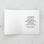 Verjaardag Kaart van schoonzoon met ooievaar en bl (Binnen)