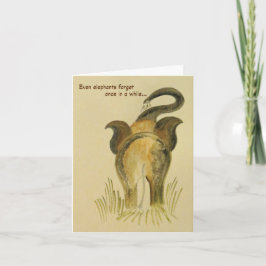 Verjaardag Kaart - Verlate verjaardagswensen