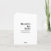 Verjaardag Kaart - Verlate verjaardagswensen (Achterkant)