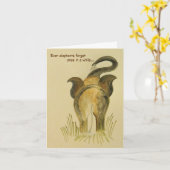 Verjaardag Kaart - Verlate verjaardagswensen (Gele Bloem)