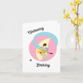 Verjaardag Kaart : Vier Verjaardag (Gele Bloem)