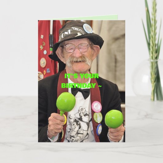 VERJAARDAG KAART VIEREN (Voorkant)