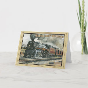 Verjaardag Kaart voor 100 jaar met Train