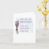 Verjaardag Kaart voor broer of zus (Gele Bloem)