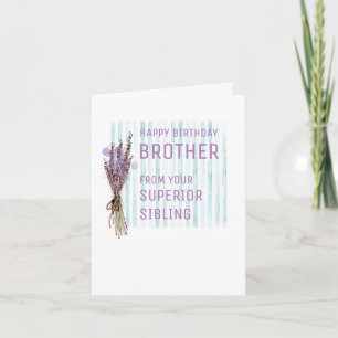 Verjaardag Kaart voor broer of zus