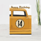 Verjaardag Kaart voor de 14-jarige (Voorkant)