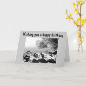 VERJAARDAG KAART VOOR DE KANOLIEFHEBBER (Gele Bloem)