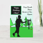 Verjaardag Kaart voor Disc Golfer (Voorkant)