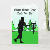 Verjaardag Kaart voor Disc Golfer (Voorkant)