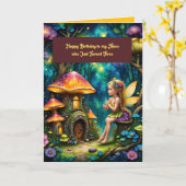 Verjaardag Kaart voor drie jaar oude nichtje (Gele Bloem)