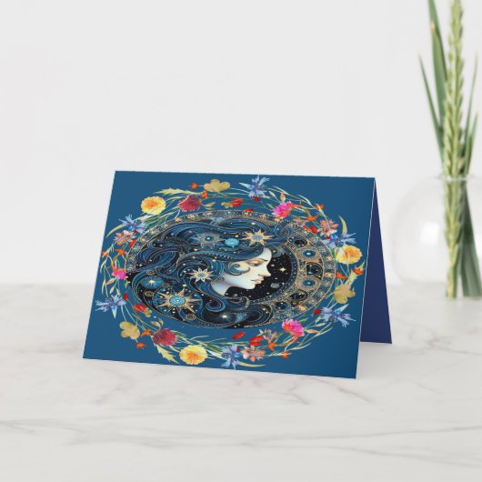 Verjaardag Kaart voor een Aquarius 1/20 tot 2/18 (Voorkant)