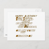 Verjaardag Kaart voor een Christelijke vriend (Voorkant / Achterkant)