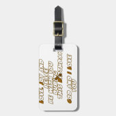 Verjaardag Kaart voor een Christelijke vriend Bagagelabel (Voorkant verticaal)