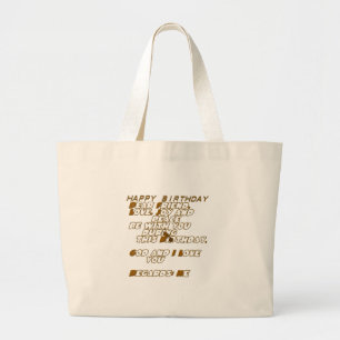 Verjaardag Kaart voor een Christelijke vriend Grote Tote Bag