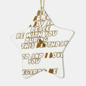 Verjaardag Kaart voor een Christelijke vriend Keramisch Ornament (Links)