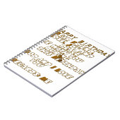 Verjaardag Kaart voor een Christelijke vriend Notitieboek (Linkerzijde)