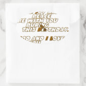 Verjaardag Kaart voor een Christelijke vriend Ovale Sticker (Tas)