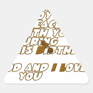 Verjaardag Kaart voor een Christelijke vriend Sticker