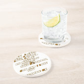 Verjaardag Kaart voor een Christelijke vriend Zandsteen Onderzetter (Zijkant)