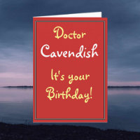 Verjaardag Kaart voor een dokter