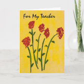 Verjaardag Kaart voor een leerkracht (Voorkant)