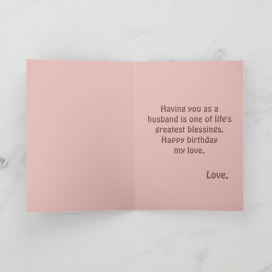 Verjaardag Kaart voor een man Classy Modern (Binnen)